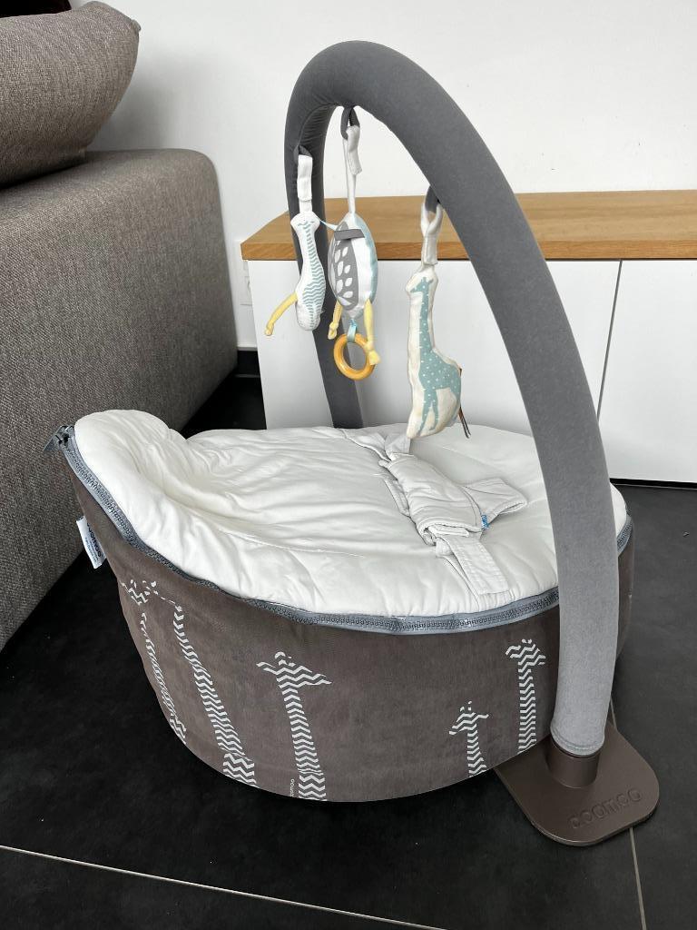 Pouf Doomoo + balancelle + arche de jeux, Enfants & Bébés, Relax bébé, Comme neuf, Autres marques, Enlèvement