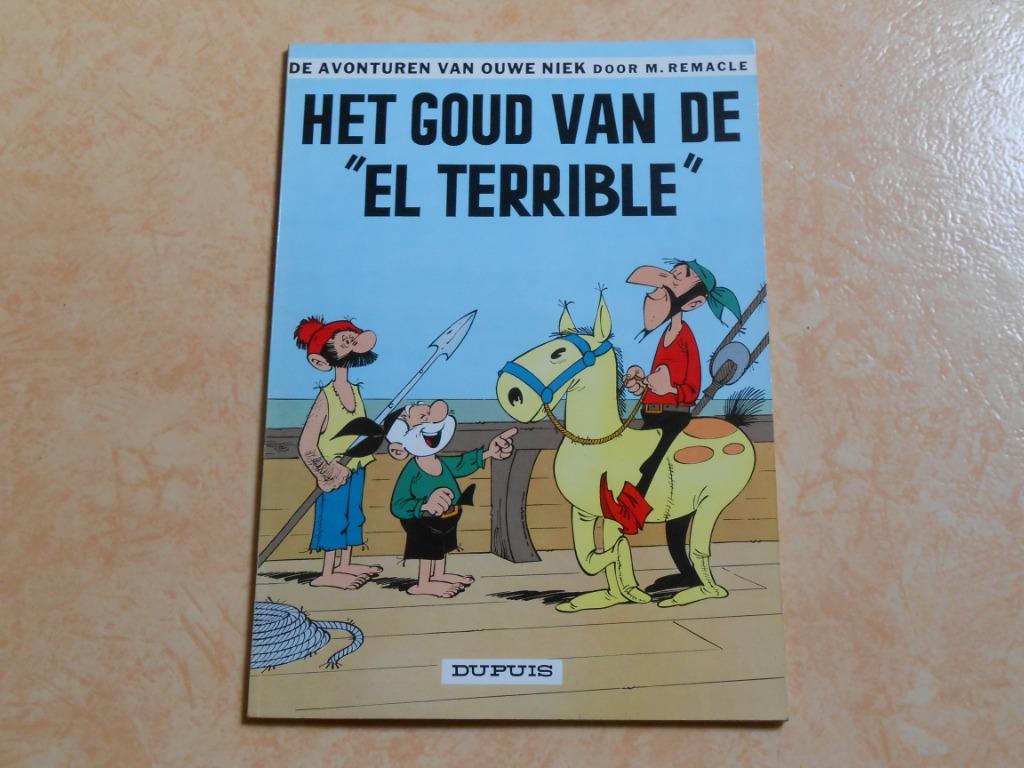 Ouwe Niek en Zwartbaard 9 Het goud van de "El Terrible" 196, Boeken, Eén stripboek, M. Remacle, Ophalen of Verzenden, Zo goed als nieuw