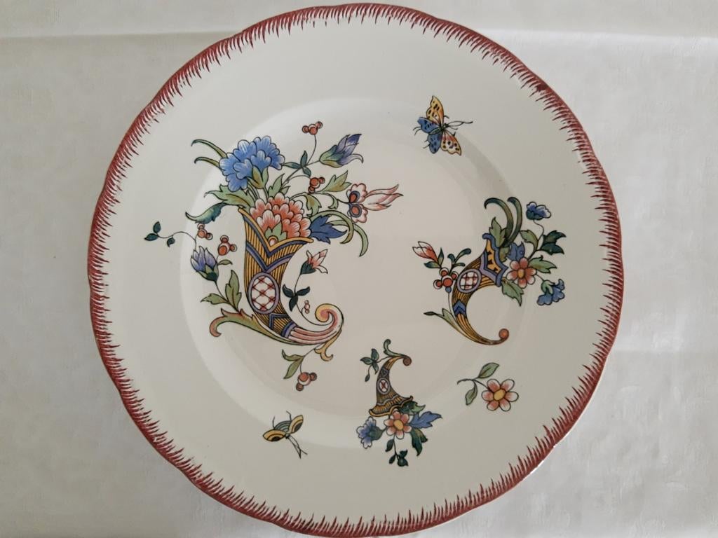 SARREGUEMINES, Assiette 24cm, Antiquités & Art