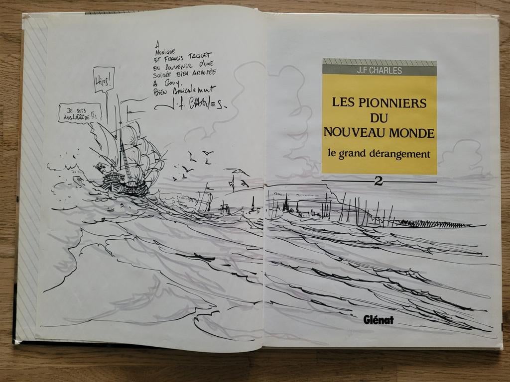 Les pionniers du nouveau monde T2 + dedicace JF Charles, Livres, BD, Enlèvement ou Envoi, Comme neuf