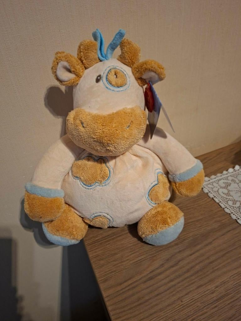 pluche knuffel koe, Enfants & Bébés, Jouets | Peluches, Comme neuf, Vache, Enlèvement ou Envoi