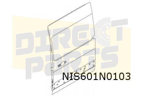 Nissan NV400 (10/11 - 3/21) (X62) Opel Movano B (5/10 - 9/19, Neuf, -, -, Porte