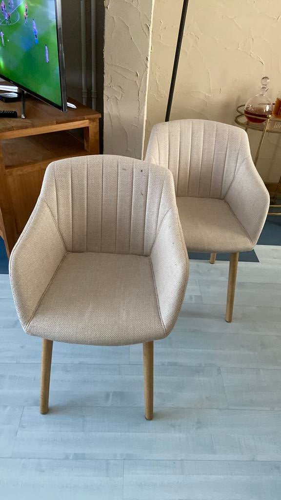Lot de 2 chaises, Comme neuf, Enlèvement, Bois, Une