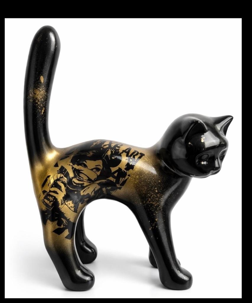 Kleurrijke design kat - pop art decoratie, Ophalen of Verzenden