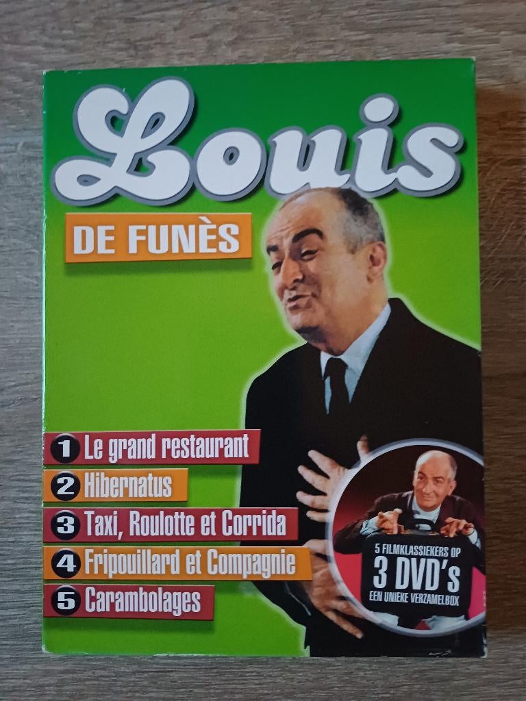 Coffret DVD 5 x Louis De Funes, Comédie d'action, Enlèvement ou Envoi, Tous les âges, Coffret