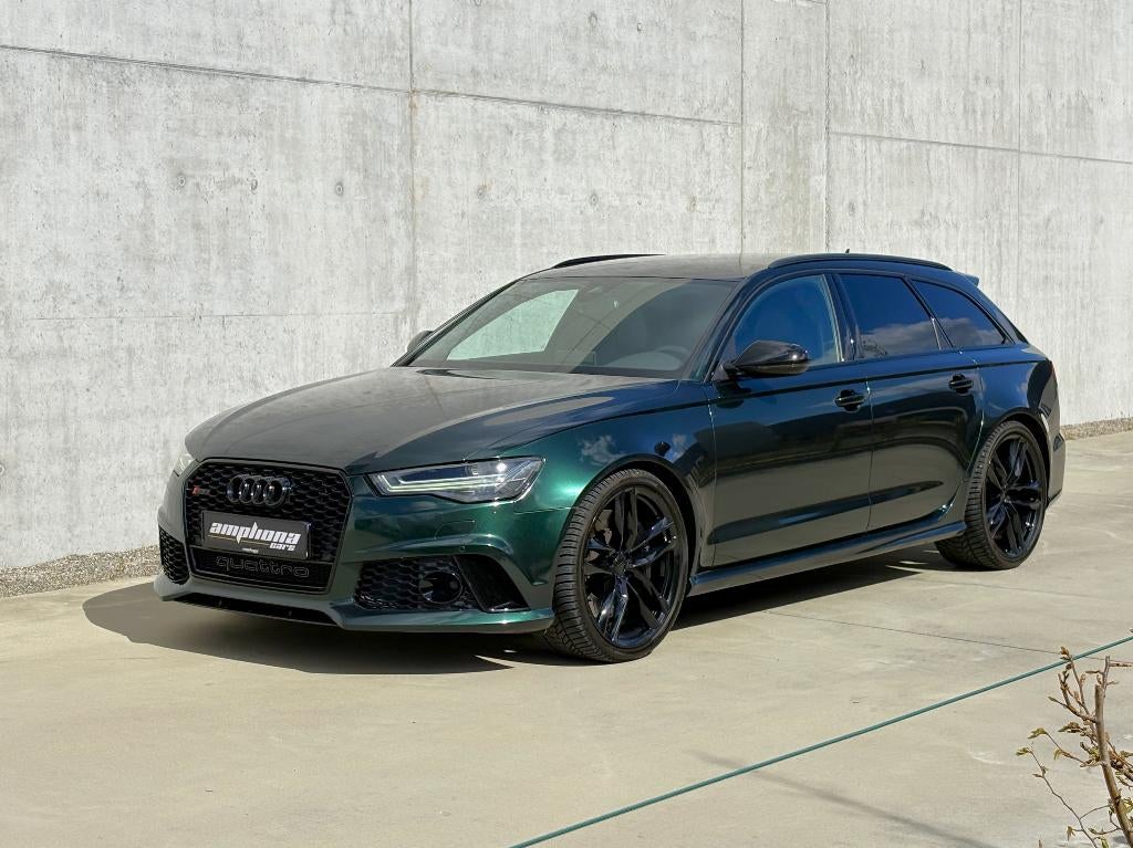 Audi RS6 Performance  Brutal force wrapped in british green, Auto's, Audi, Automaat, Leder, Bedrijf, Break