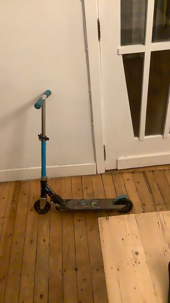 Blauwe oxelo step in gebruikte conditie, Ophalen, Gebruikt, Gewone step