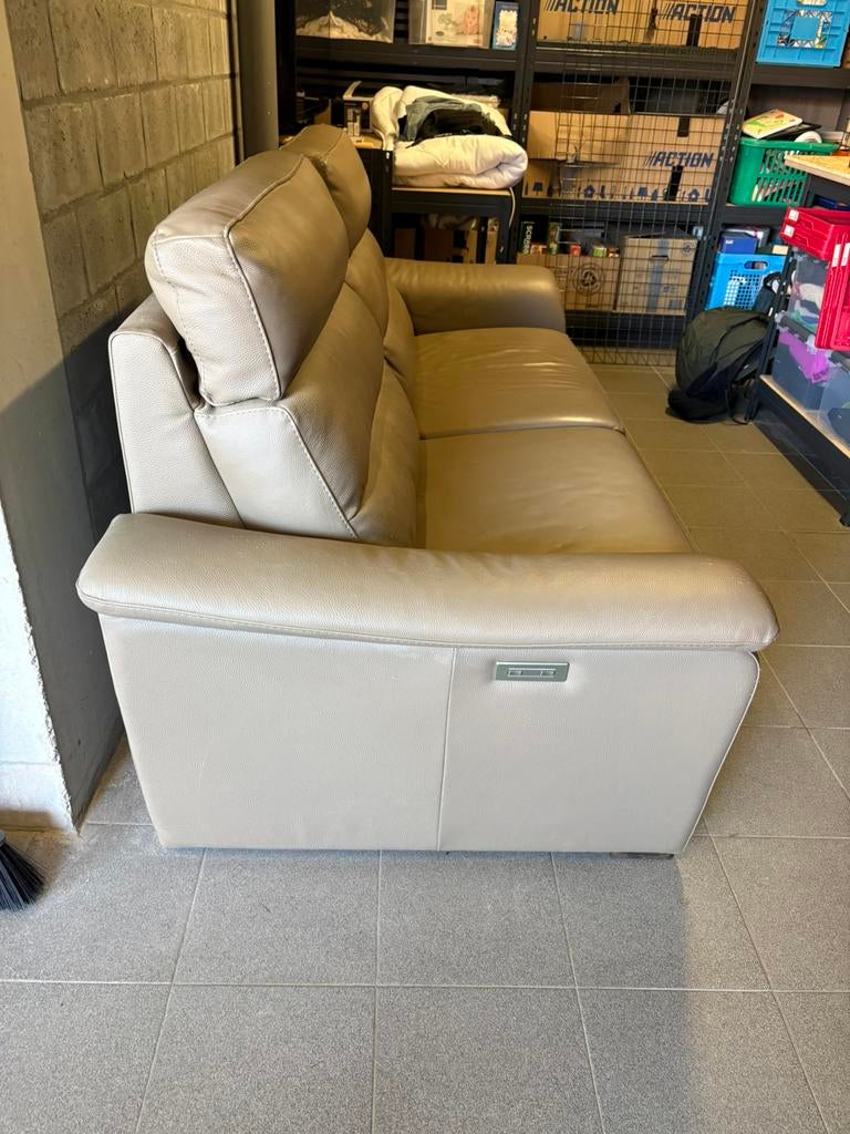 Dubbele relax 2 zit zetel, Banc droit, Enlèvement, Utilisé, Cuir