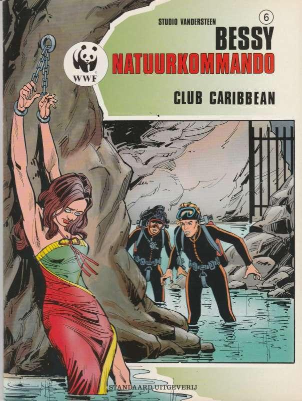 strip Bessy Natuurcommando 6 - Club Caribbean, Eén stripboek, Zo goed als nieuw, Studio  Vandersteen, Ophalen of Verzenden