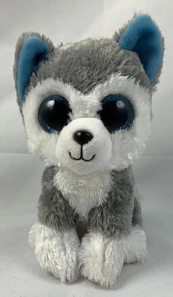 Jouet en peluche Ty Beanie Boos Slush Husky Glubschie 15 cm, Envoi, Comme neuf, Chien