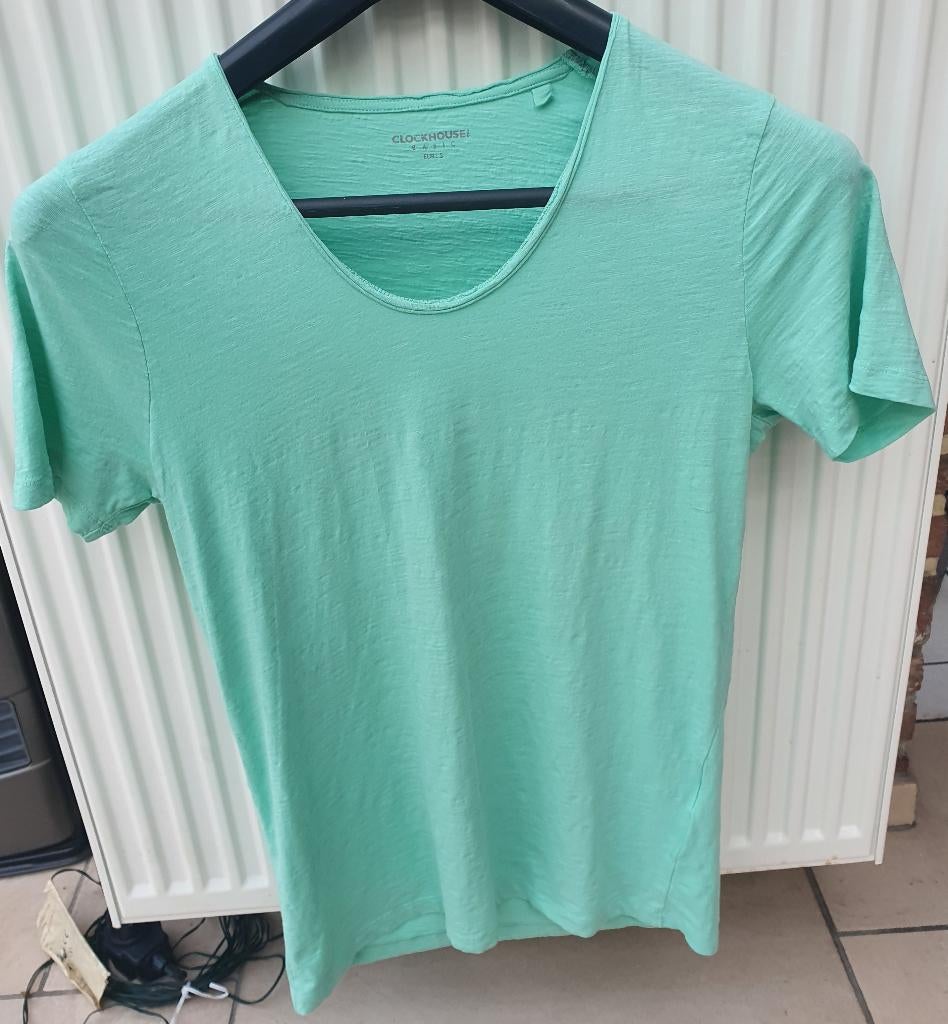 Licht groene t-shirt van C&A maat S, Kleding | Dames, T-shirts, Gedragen, Maat 36 (S), Groen, Korte mouw, Ophalen of Verzenden