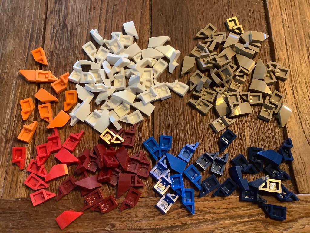 Lego wedges 151 stuks / 151-4, Ophalen of Verzenden, Zo goed als nieuw, Losse stenen, Lego