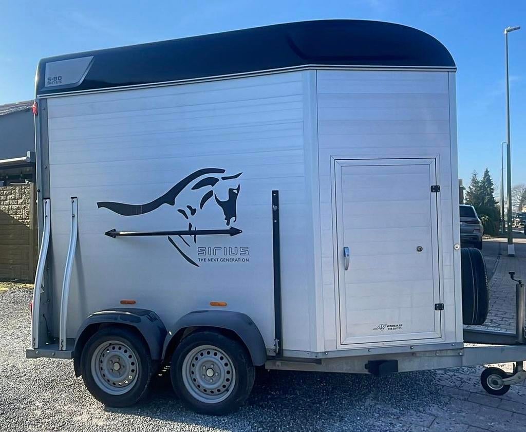 Sirius s80 2 p zadelkamer full alu 2018, Ophalen, Gebruikt, Aluminium, 2-paards trailer