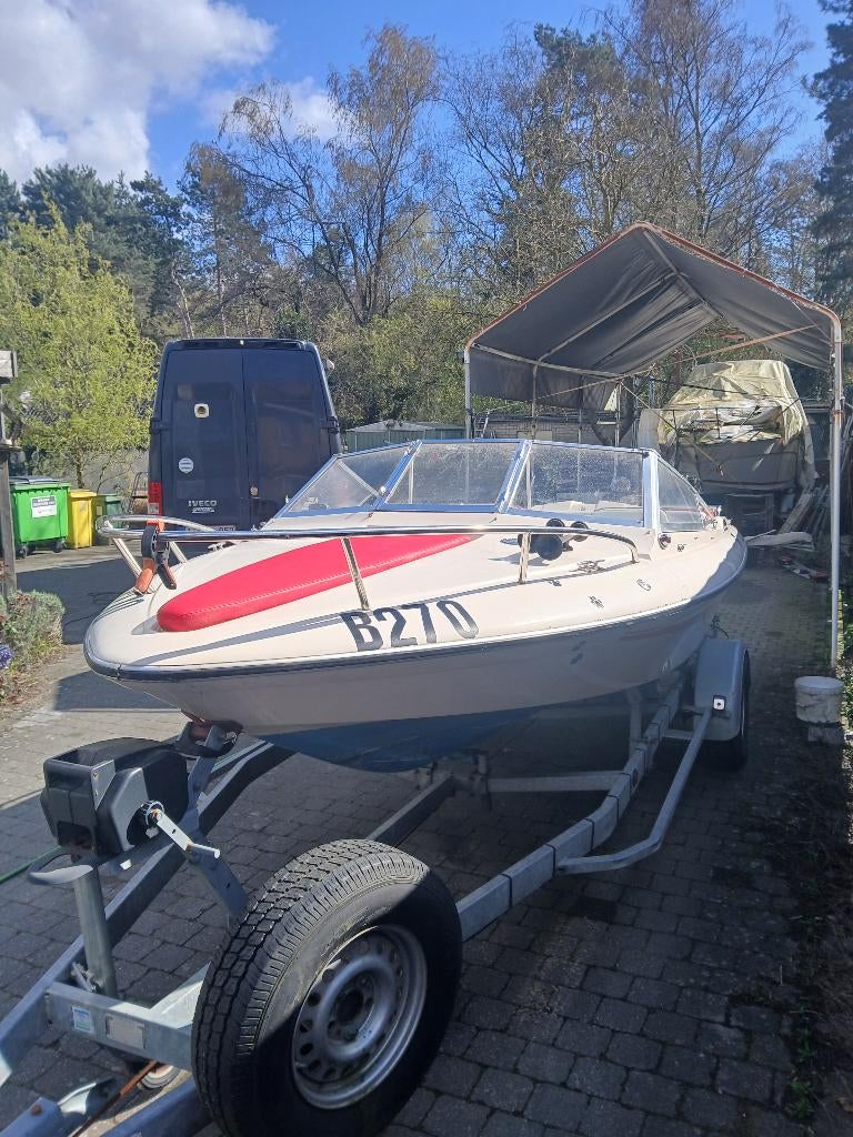 boot fletcher, Watersport en Boten, Speedboten, Ophalen, Gebruikt, Binnenboordmotor, 120 tot 200 pk