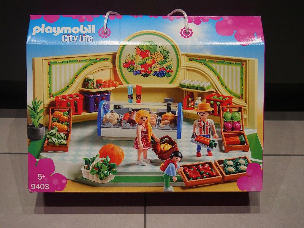 Playmobil set 9403 Kruidenier in nieuwstaat, Ophalen, Zo goed als nieuw, Complete set
