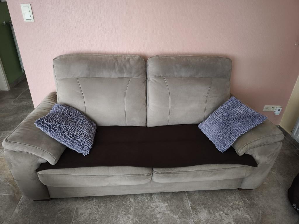 stoffen zetel 2,5 zit. 2 stuks, Huis en Inrichting, Zetels | Zetels, Ophalen, Gebruikt, 150 tot 200 cm, Driepersoons