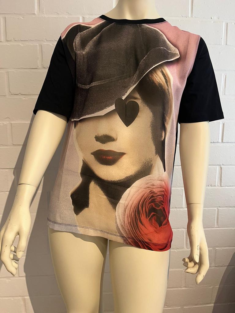 #Moschino bloes maat 42, Kleding | Dames, Blouses en Tunieken, Ophalen of Verzenden, Zo goed als nieuw, Maat 42/44 (L), Zwart