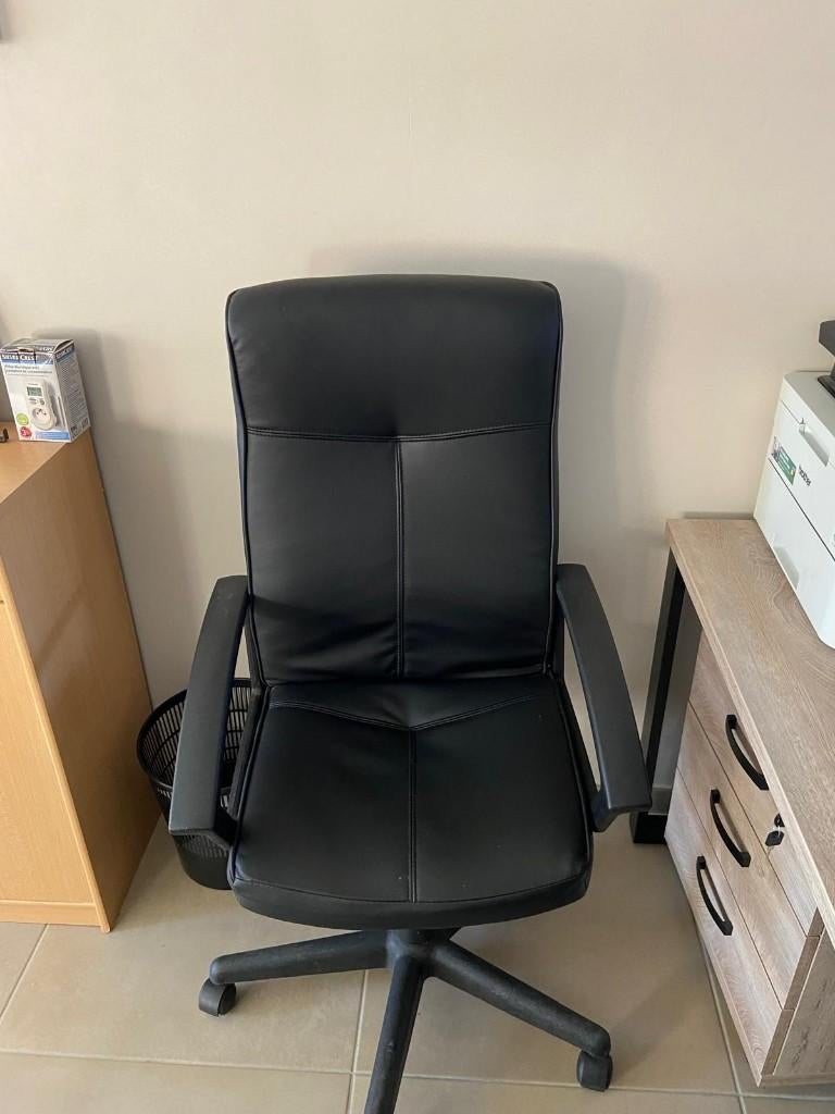 Chaise de bureau - noire - Chaise exécutive, Maison & Meubles, Enlèvement, Utilisé, Chaise de bureau, Ergonomique