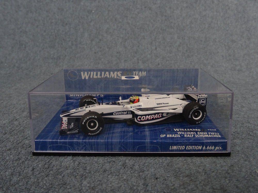 F1 BMW Williams FW22 R. Schumacher GP Brazil Minichamps 1:43, Hobby en Vrije tijd, Modelauto's | 1:43, Ophalen of Verzenden, Gebruikt