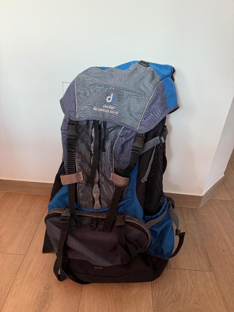 Deuter Aircontact 60 + 10S L, Sport en Fitness, Ophalen, Gebruikt, Rugzak