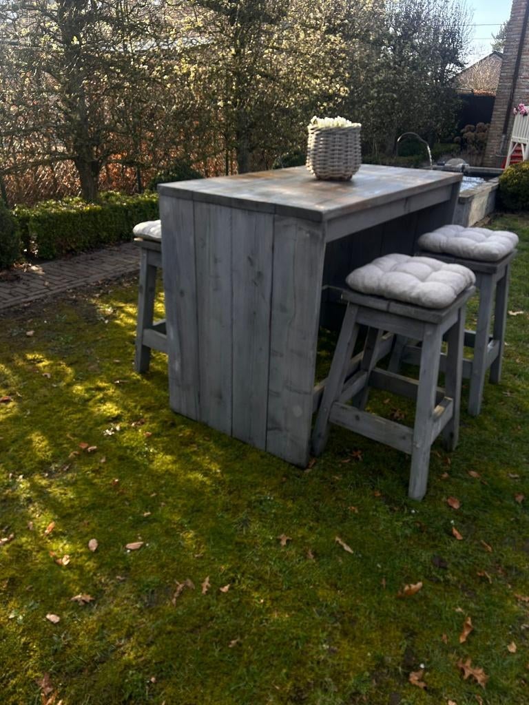 Mooi terras/tuinset, Tuin en Terras, Ophalen, 4 zitplaatsen, Zo goed als nieuw, Tuinset