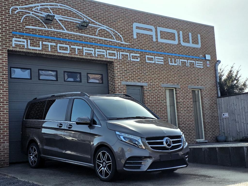 Mercedes V250d AMG Line - Dub Cab - FULL OPTION - 87.000 KM, Auto's, Automaat, Achterwielaandrijving, Euro 6, Zilver of Grijs