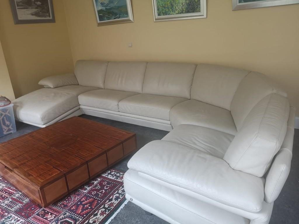 Leder bank, Ophalen, Gebruikt, Leer