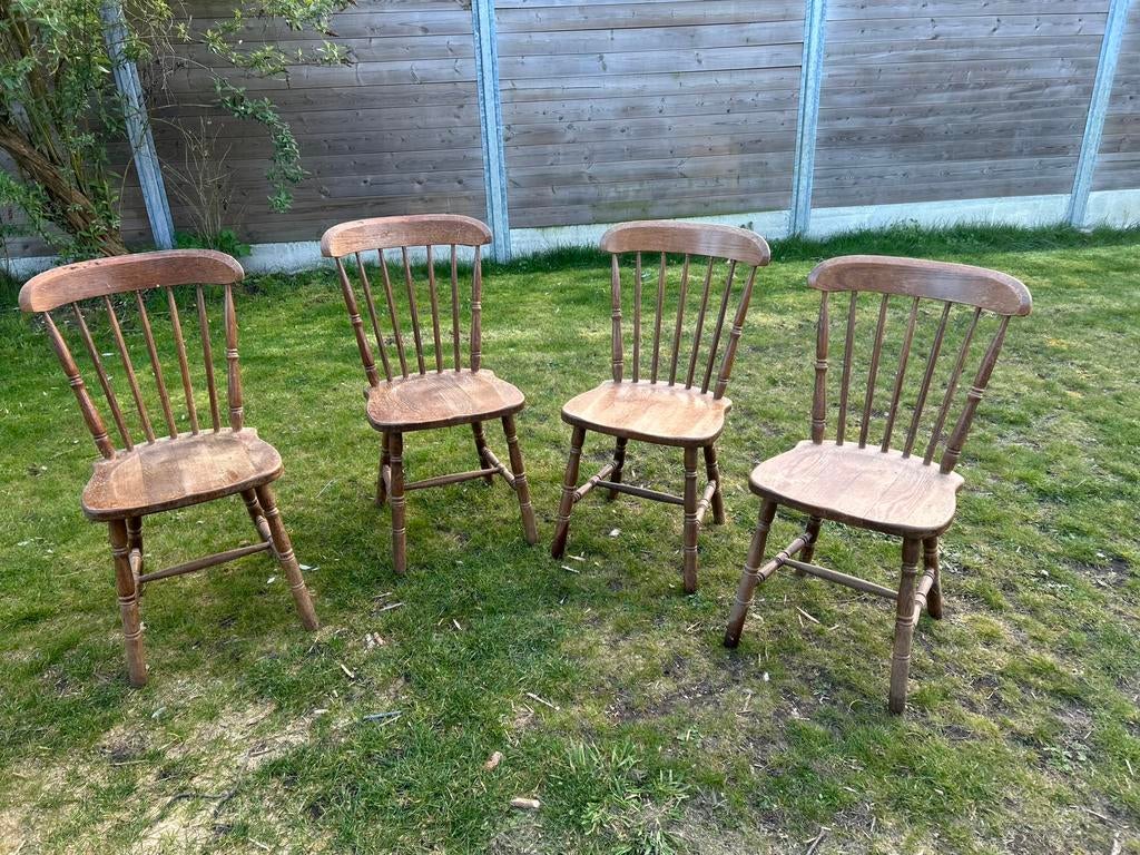 Antieke café stoelen 4 stuks, Huis en Inrichting, Stoelen, Ophalen, Zo goed als nieuw