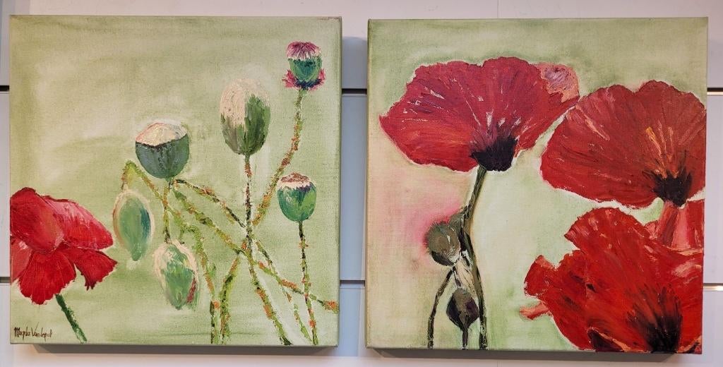 Magda VANDEPUT, Klaprozen, Ophalen of Verzenden