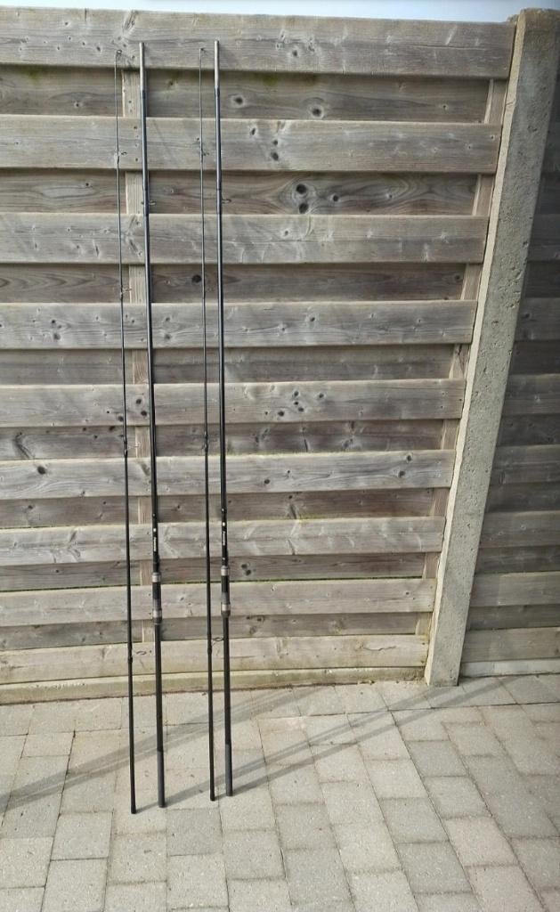 Set van 5 karperhengels powerplay, shimano en eclix, Watersport en Boten, Hengelsport | Karpervissen, Ophalen, Gebruikt, Werphengel