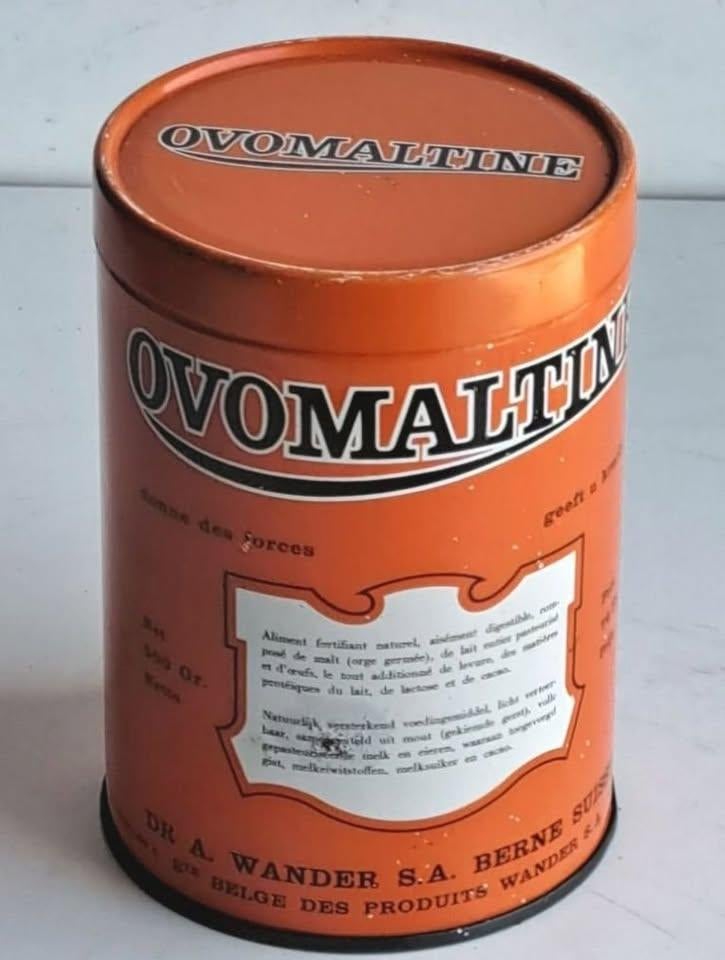 Ancienne boîte métallique Ovomaltine, Collections, Enlèvement ou Envoi, Utilisé, Autre, Autres marques