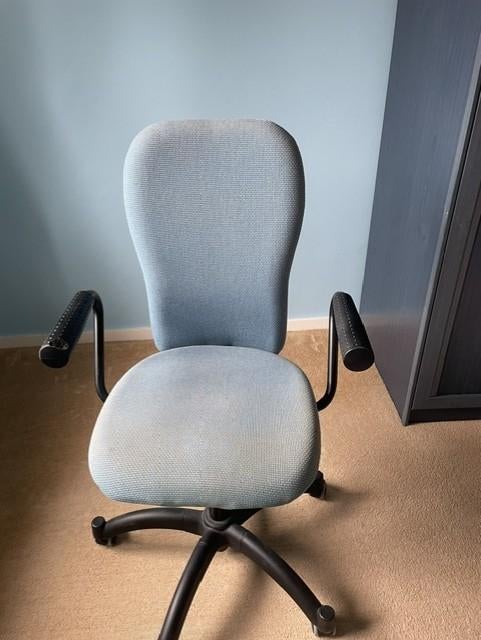 Chaise bureau bleue, Enlèvement, Utilisé, Bleu, Chaise de bureau
