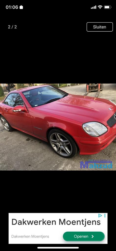 Mercedes 200s slk kompressor 163 pk, Auto's, Mercedes-Benz, Automaat, SLK, Particulier, Te koop