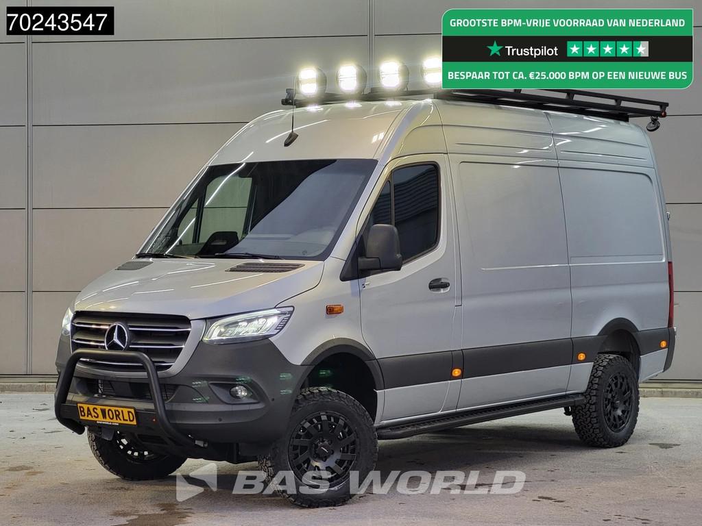 Mercedes Sprinter 319 CDI BPM VRIJ! Automaat L2H2 4x4 New Mo, Autos, Neuf, Argent ou Gris, Achat, Euro 6