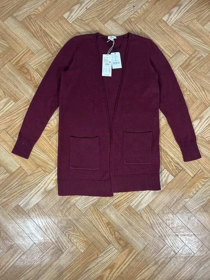 S. Oliver Bordeau lang vest - nieuw label - maat 36/38, Kleding | Dames, Nieuw, Maat 36 (S), Rood, S. OLIVER