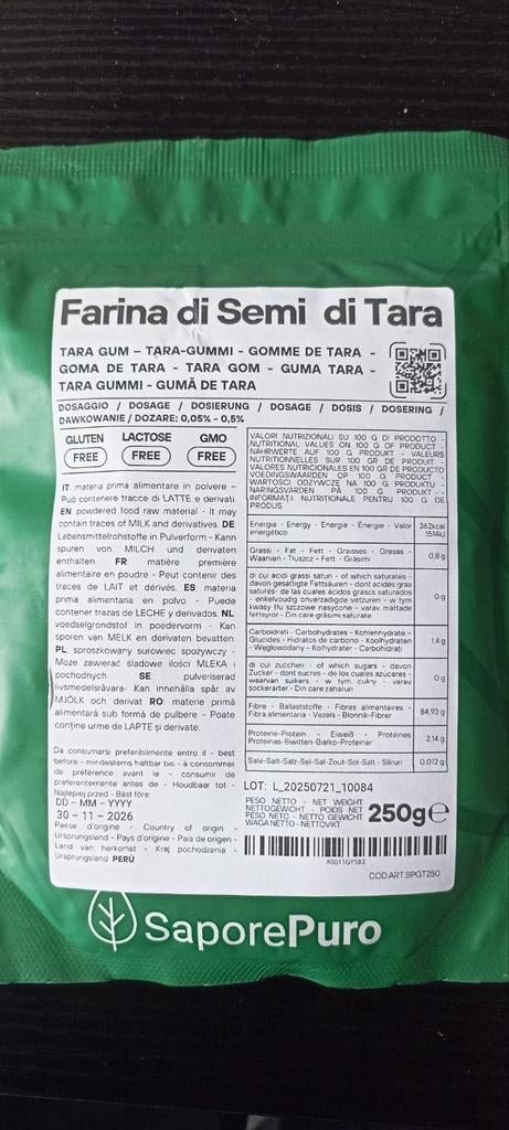 Farine de Tara SaporePuro 250g, Divers, Produits alimentaires