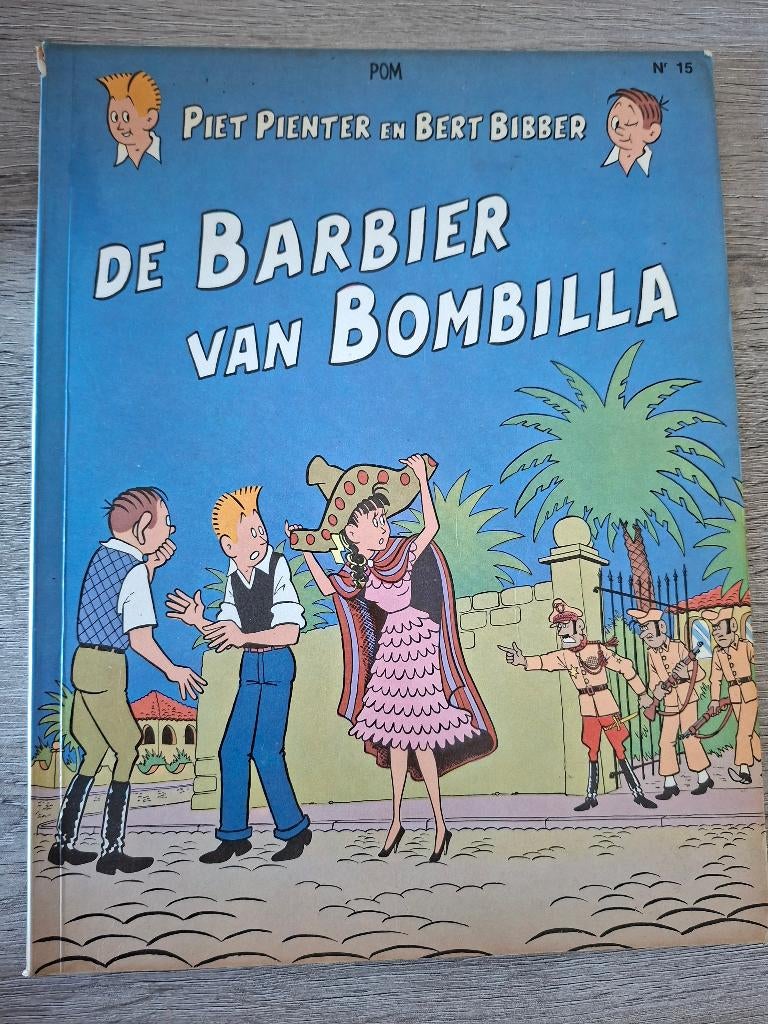 Piet Pienter en Bert Bibber - De Barbier Van Bombilla, Boeken, Stripverhalen, Gelezen, Eén stripboek, Ophalen of Verzenden, POM