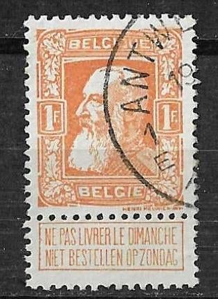 Belgique OPC 79 King Leopold II Type Barbe grossière, Enlèvement ou Envoi, Affranchi, Maison royale