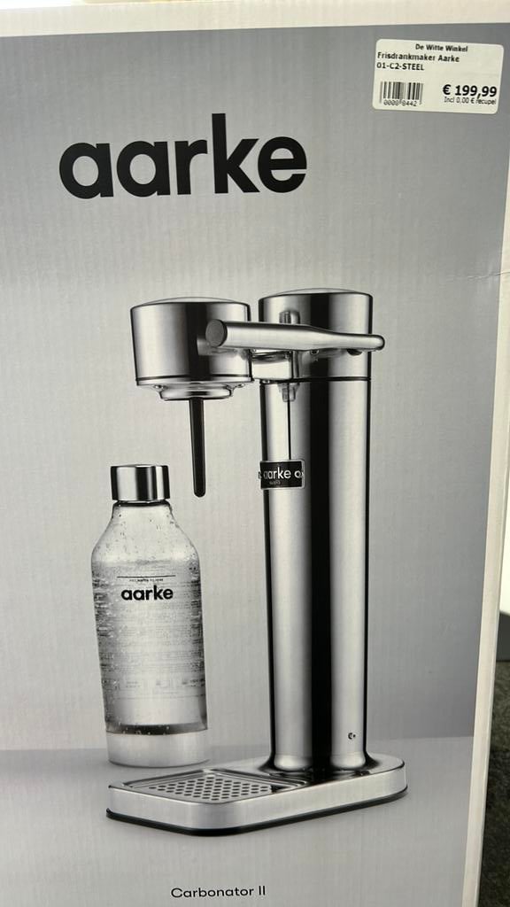 Frisdrankmaker. Merk AARKE metaal kleur zie foto nieuw, Huis en Inrichting, Keuken | Keukenbenodigdheden, Ophalen, Nieuw