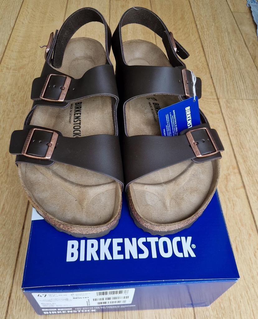 Birkenstock Milano Maat 47, Sandalen, Bruin, Nieuw, Ophalen of Verzenden