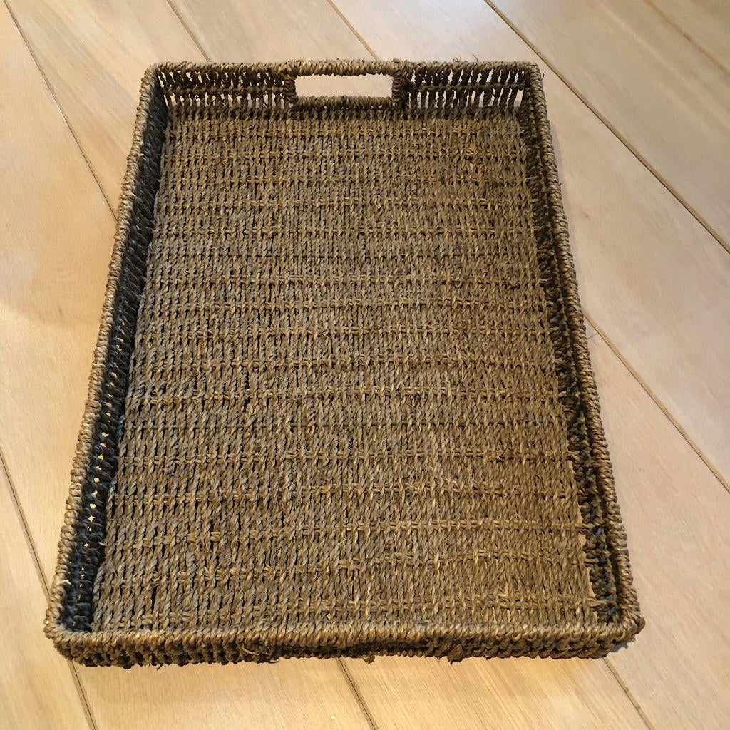 Touwbak, Huis en Inrichting, Woonaccessoires | Dienbladen, Ophalen, Zo goed als nieuw