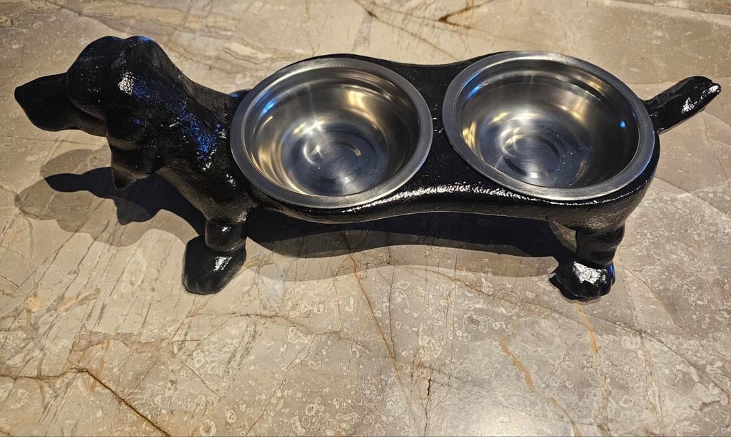 Teckel mange un bol, Animaux & Accessoires, Enlèvement ou Envoi