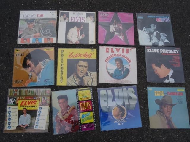 Lot 1  : 12 anciens vinyles LP 33t  Elvis PRESLEY, Enlèvement ou Envoi