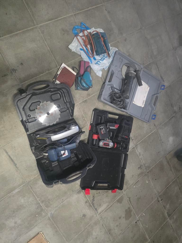 Lot de 5x machines elextrique pour bricoleur, Doe-het-zelf en Bouw, Gereedschapskisten, Ophalen