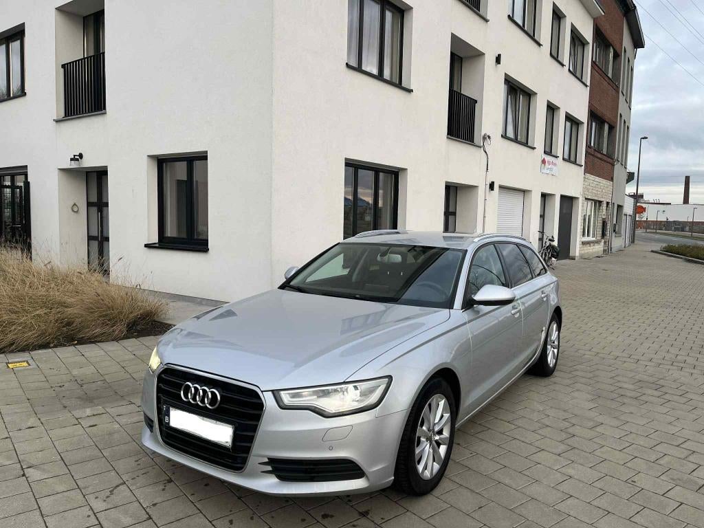 Audi A6 Avant 2.0TDI Automaat Gekeurd met carpass, Auto's, Audi, Zwart, 4 cilinders, Leder, Bedrijf