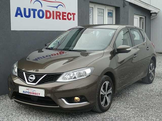 Nissan Pulsar 1.2 DIG-T N-Connecta Navi, Camera 360, Airco,, Auto's, Nissan, Zwart, Bruin, Bedrijf, 83 kW