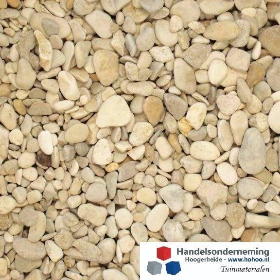 Castle grind beige licht bruin afgeronde zachte siergrind, Verzenden, Nieuw, Beige, Grind