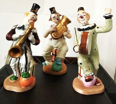 Clowns porselein muziekkanten 🎶😍🥳🤗🎁👌, Antiek en Kunst, Ophalen of Verzenden