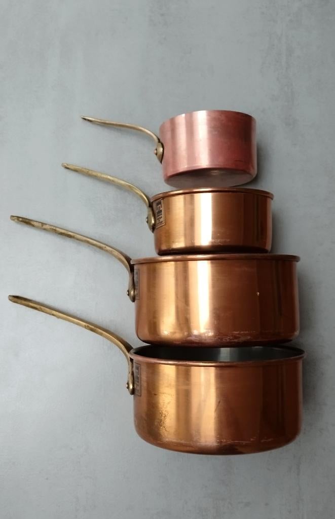 Lot de poêlons en cuivre, Enlèvement ou Envoi, Cuivre