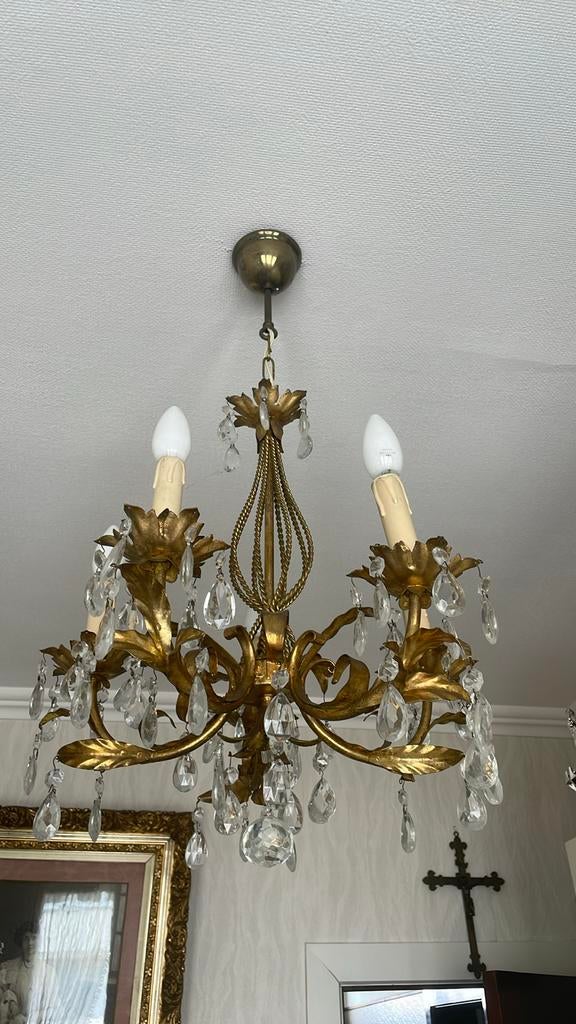 Luminaire à 5 lumières, Maison & Meubles, Lampes | Lustres, Enlèvement, Comme neuf